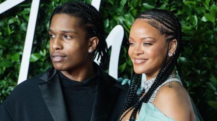 Asap Rocky and his lover Rihanna.